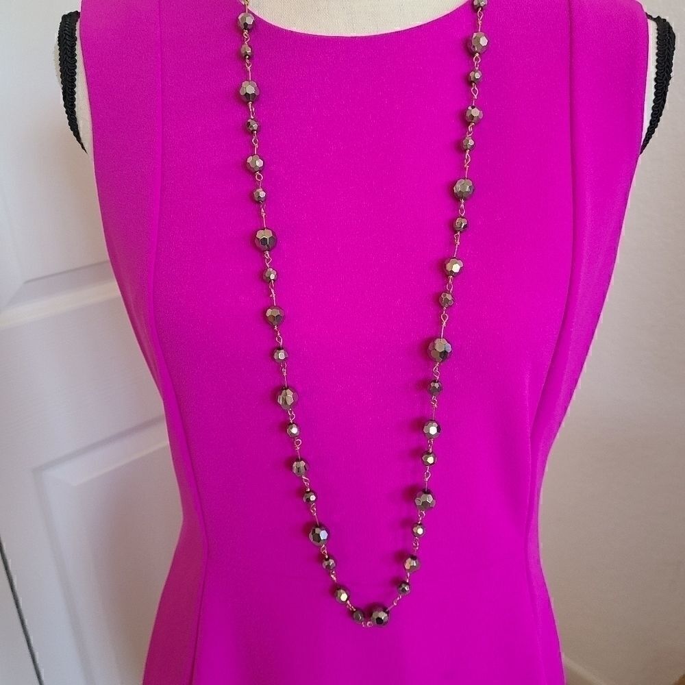 Cookie Lee Jewelry Long Glass Bead Necklace